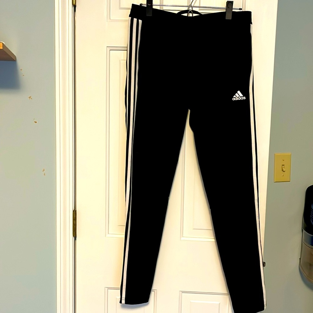 Adidas athletic  PANTS . Black . Size S great condition